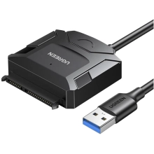 Купити Перехідник UGREEN CR108 USB 3.0 Type-A to SATA III (F) + DC Adapter (20611) - фото 2