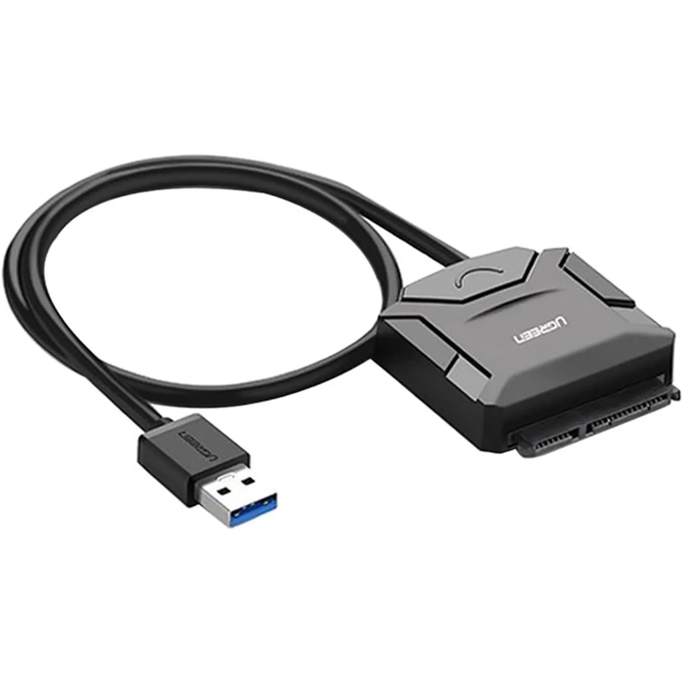 Купити Перехідник UGREEN CR108 USB 3.0 Type-A to SATA III (F) + DC Adapter (20611) - фото 4