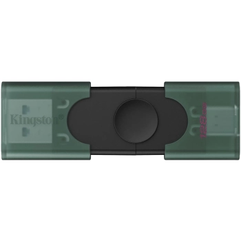 Купити Флеш накопичувач 128GB USB Kingston DataTraveler Duo G2 Black/Green (DTDEG2/128GB) - фото 1