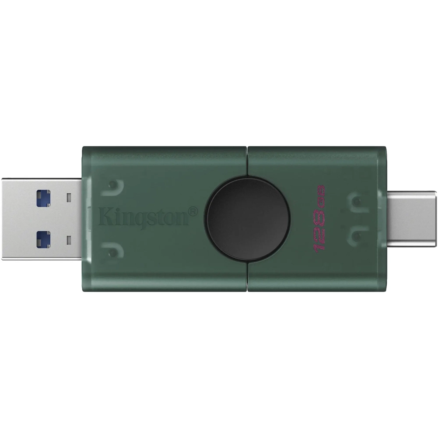 Купить Флеш накопитель 128GB USB Kingston DataTraveler Duo G2 Black/Green (DTDEG2/128GB) - фото 2