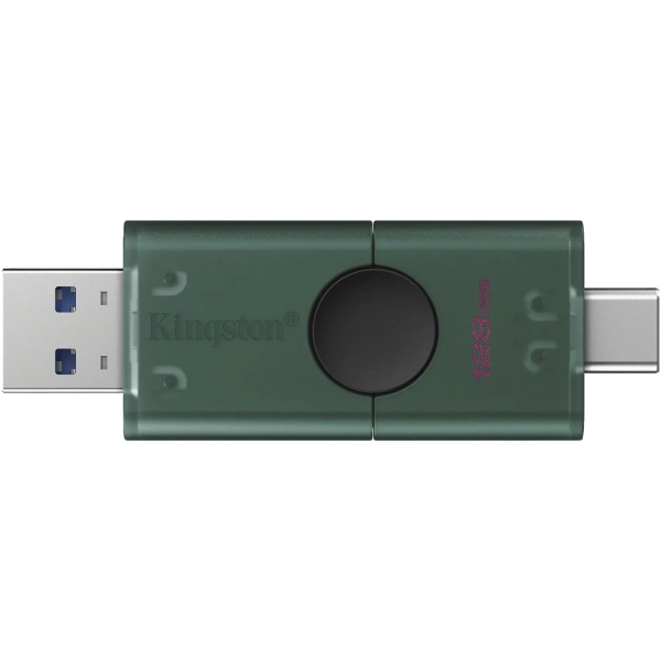 Купить Флеш накопитель 128GB USB Kingston DataTraveler Duo G2 Black/Green (DTDEG2/128GB) - фото 2