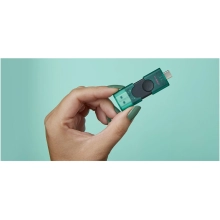 Купить Флеш накопитель 128GB USB Kingston DataTraveler Duo G2 Black/Green (DTDEG2/128GB) - фото 7