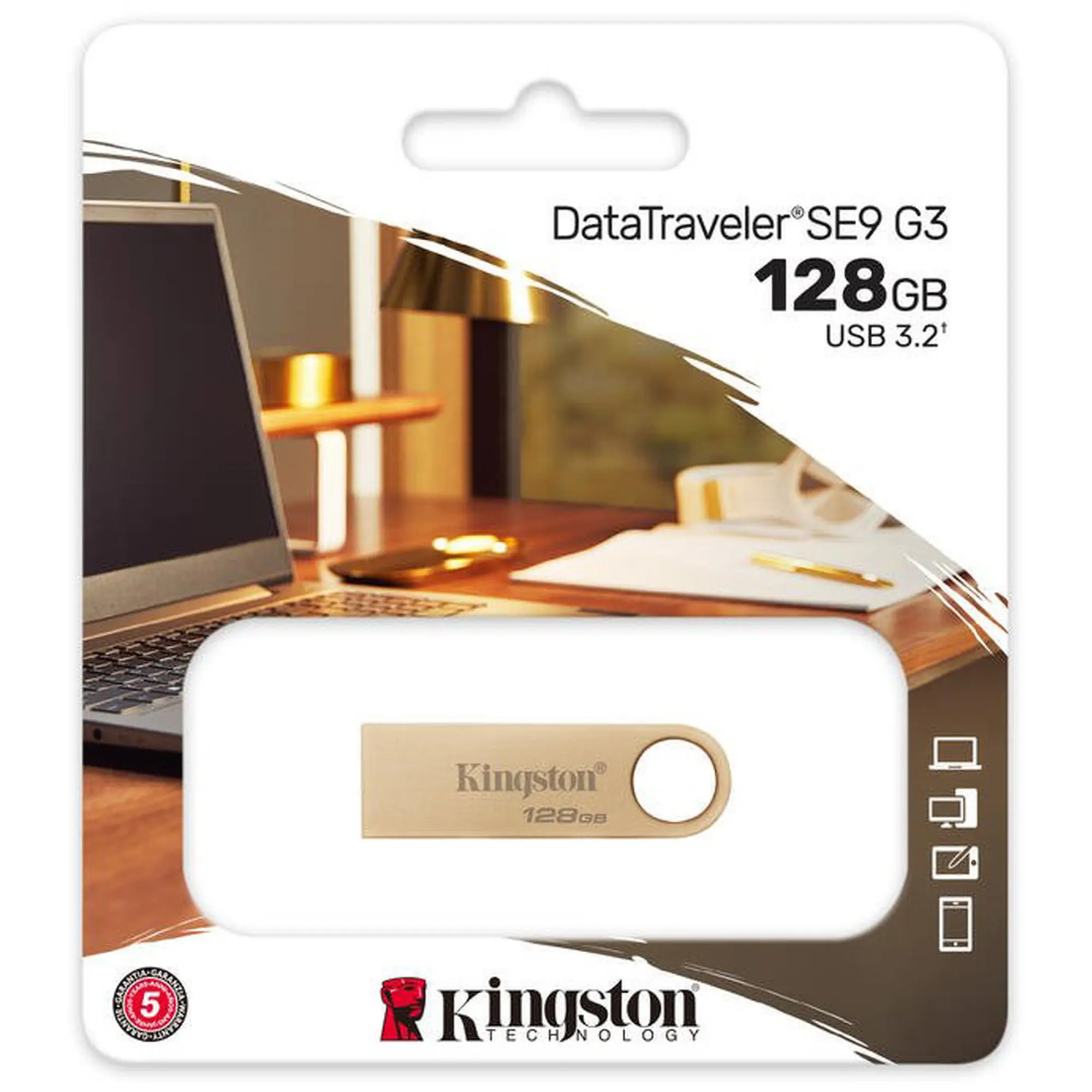 Купити Флеш накопичувач 128GB USB Kingston DataTraveler SE9 G3 (DTSE9G3/128GB) - фото 3