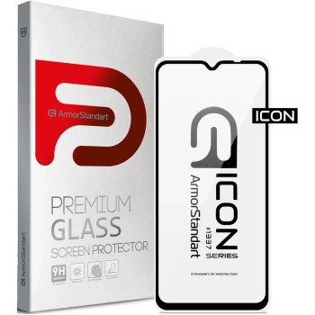 Купити Захисне скло ArmorStandart Icon для Samsung A12 / M12 / A12 Nacho Black (ARM57968) - фото 1