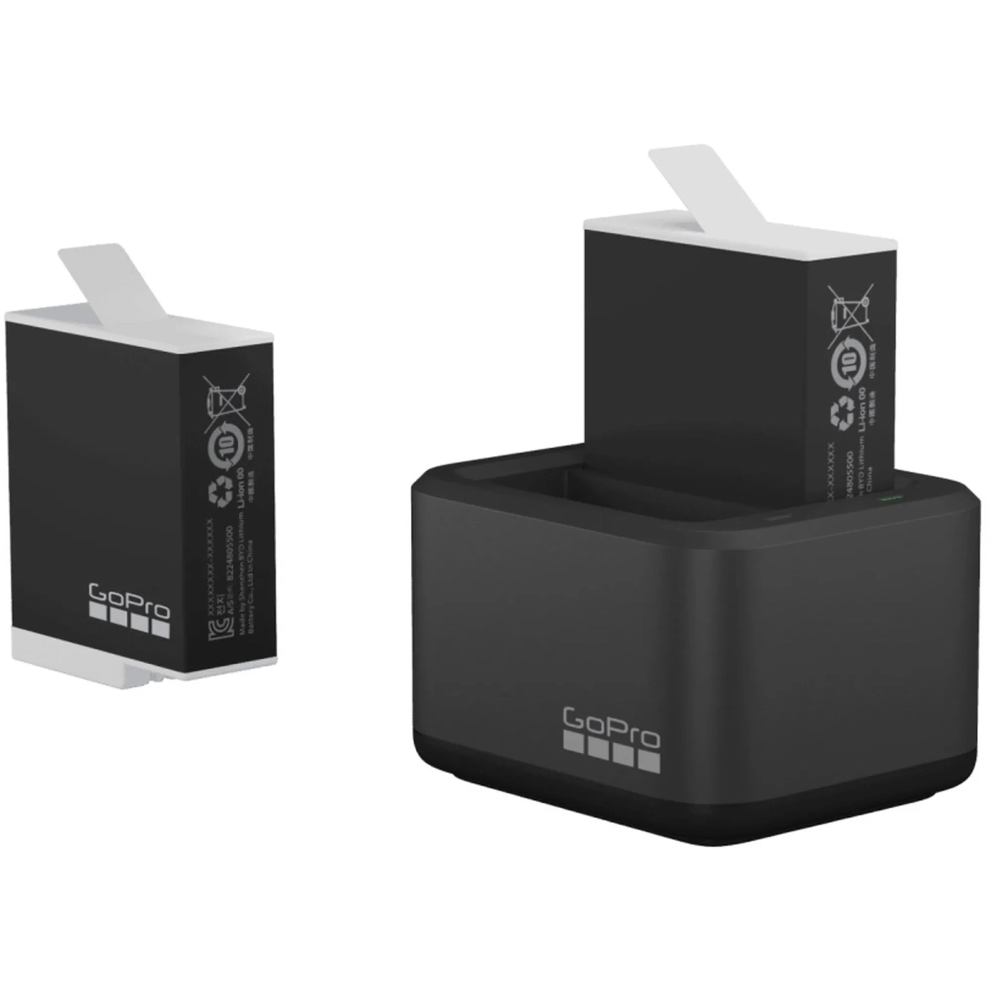 Купить Зарядное устройство GoPro Dual Battery Charger + аккумулятор Enduro 2 шт для HERO11/10/9 Black (ADDBD-211-VE) - фото 2