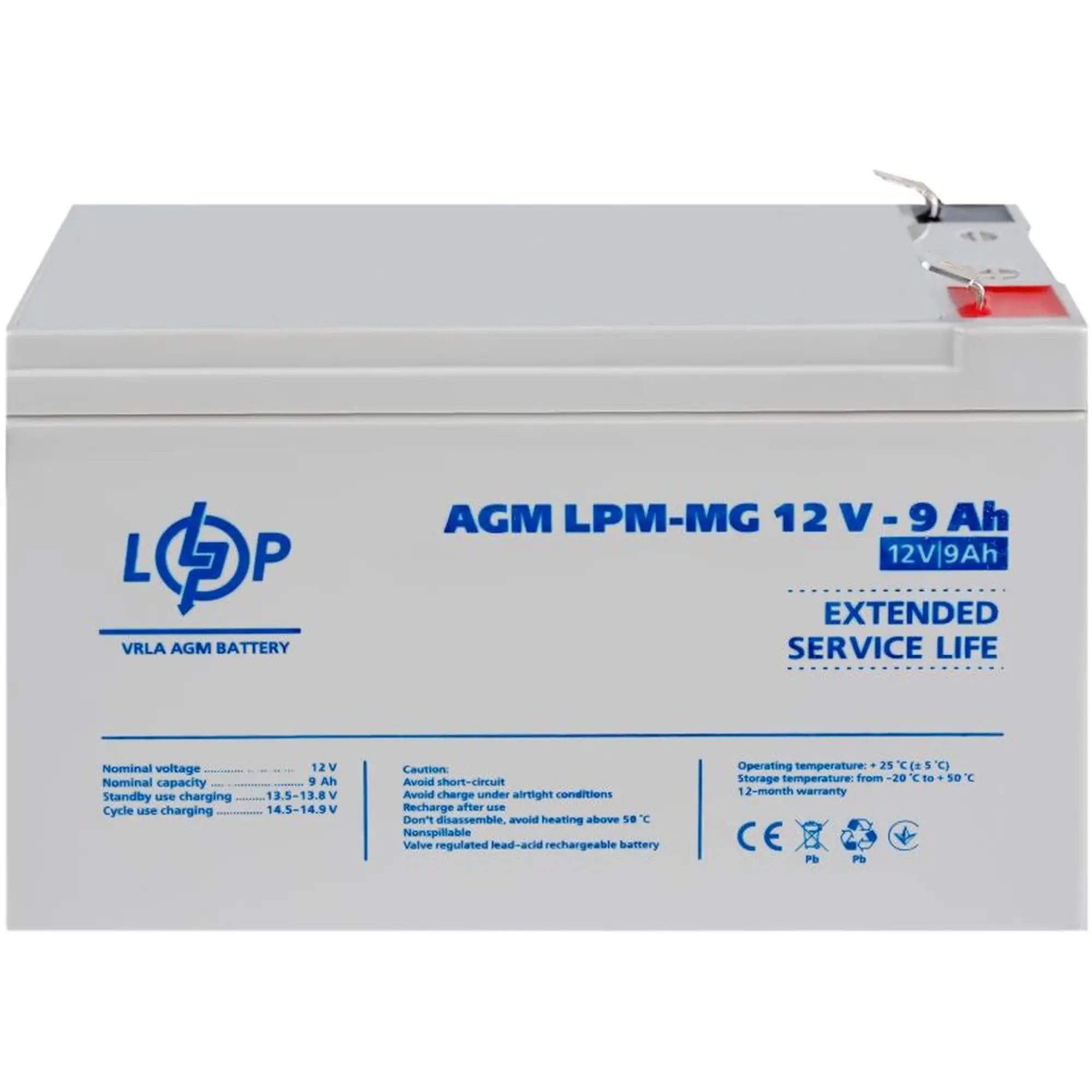 Купить Аккумуляторная батарея к ИБП (UPS) LogicPower LPМ-MG12-9АН (6555) - фото 2