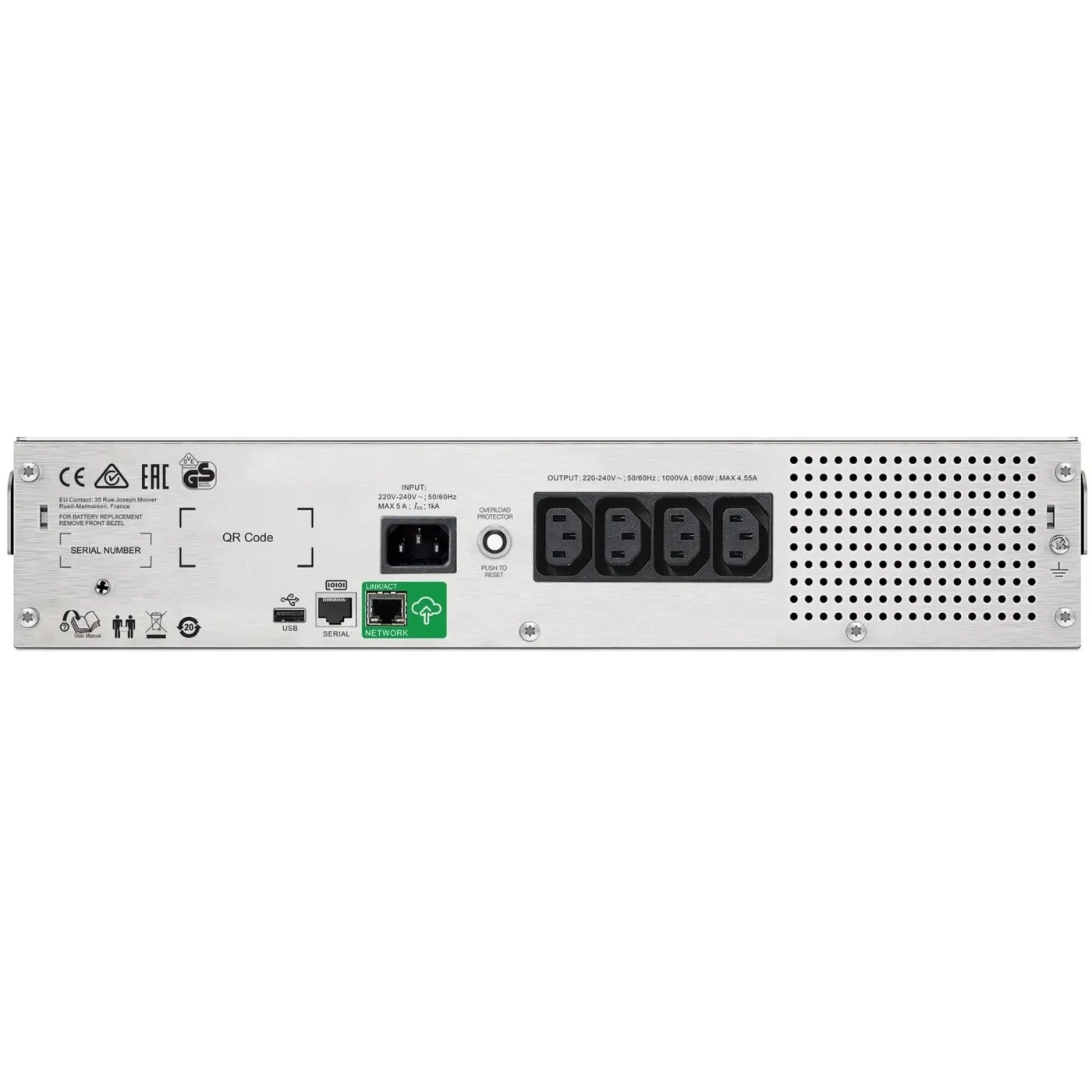 Купити ДБЖ (UPS) APC Smart-UPS C 1000VA LCD 230V with SmartConnect (SMC1000I-2UC) - фото 5