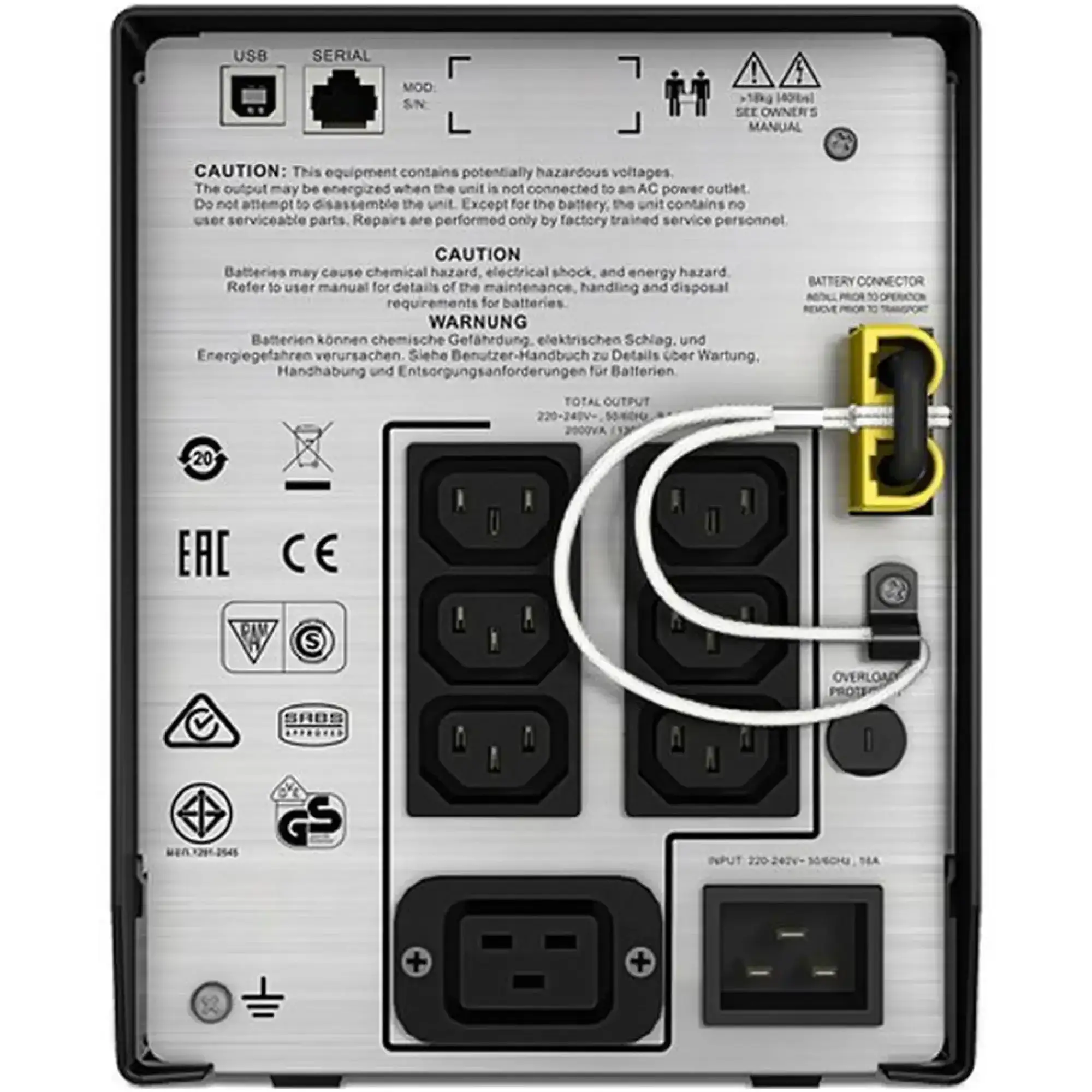 Купить ИБП (UPS) APC Smart-UPS C 2000VA LCD (SMC2000I) - фото 2