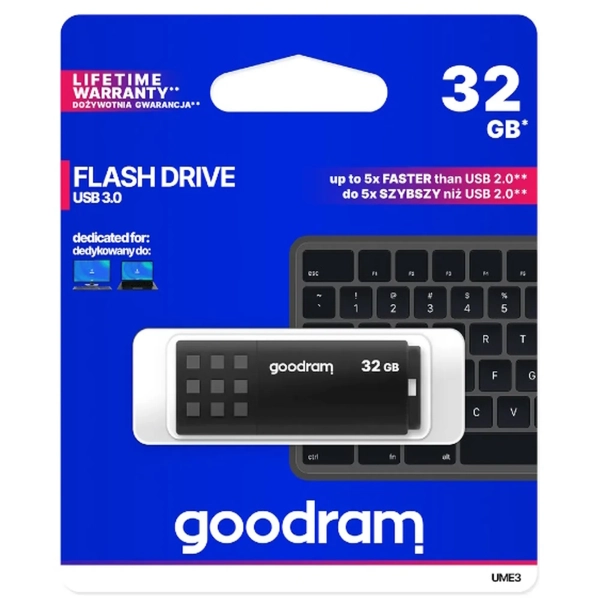Купити Флеш накопичувач 32GB USB Goodram UME3 Black (UME3-0160K0R11) - фото 3