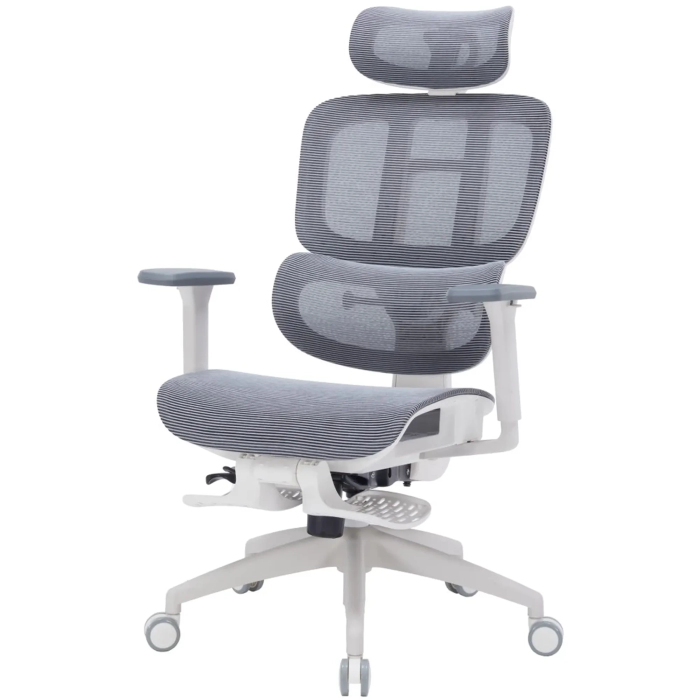 Купить Кресло офисное OfficePro Skyline Footrest OC750-W-DG-DG White/Dark Gray - фото 4