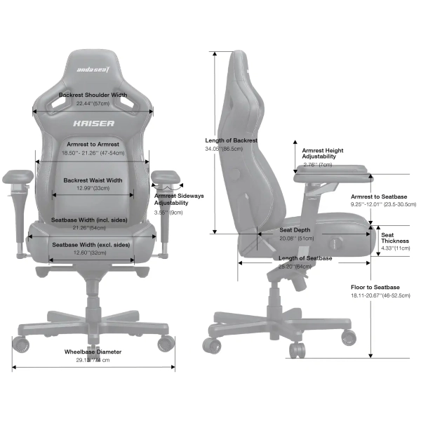 Купити Крісло для геймерів Anda Seat Kaiser 4 V2 XL Cyber Green PVC (AD12YDDC-XLL-20-C-PV/C-03) - фото 10