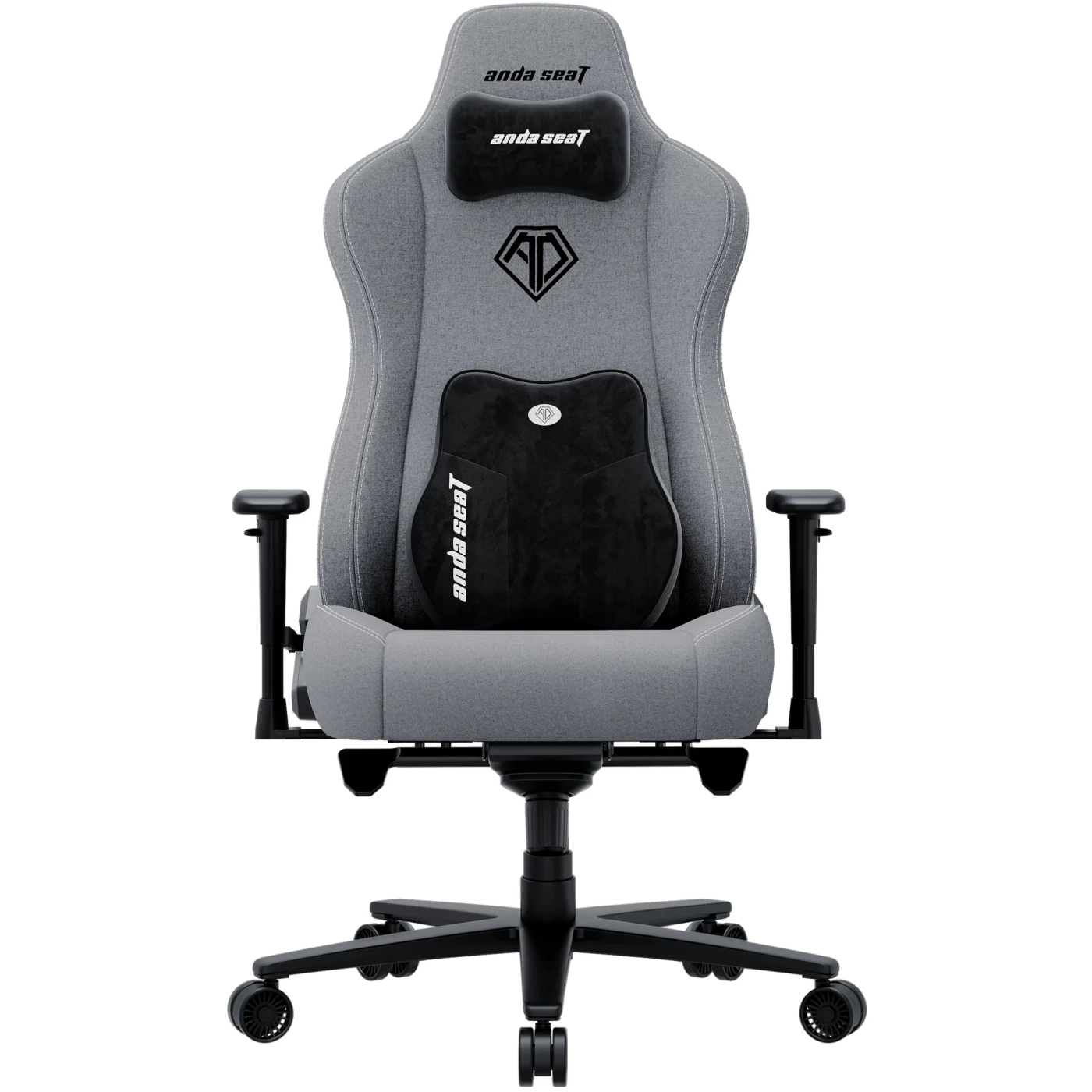 Купити Крісло для геймерів Anda Seat Novis Plus XL Grey Fabric (AD23YC-XL-01-G-F-G04) - фото 1