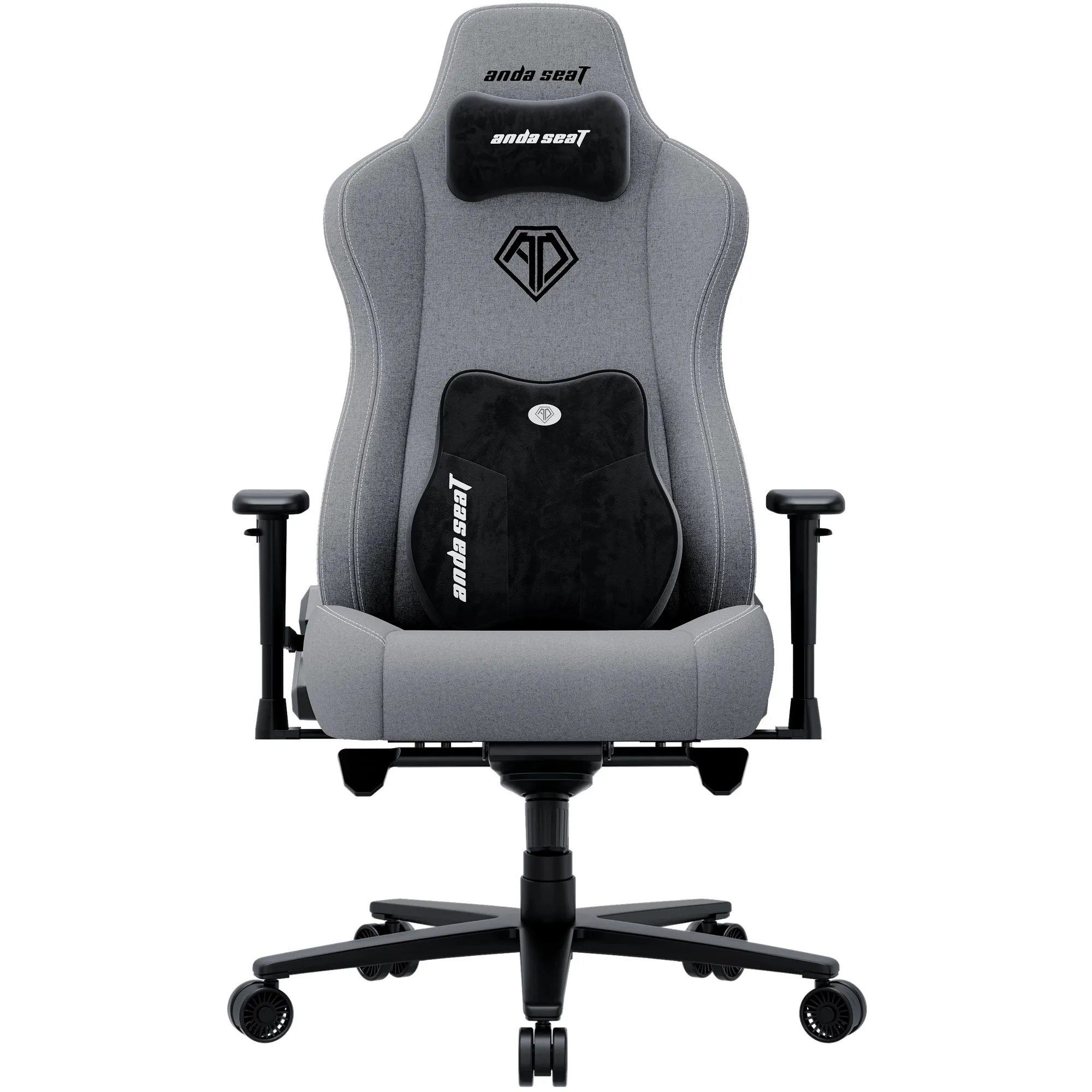Купити Крісло для геймерів Anda Seat Novis Plus XL Grey Fabric (AD23YC-XL-01-G-F-G04) - фото 1