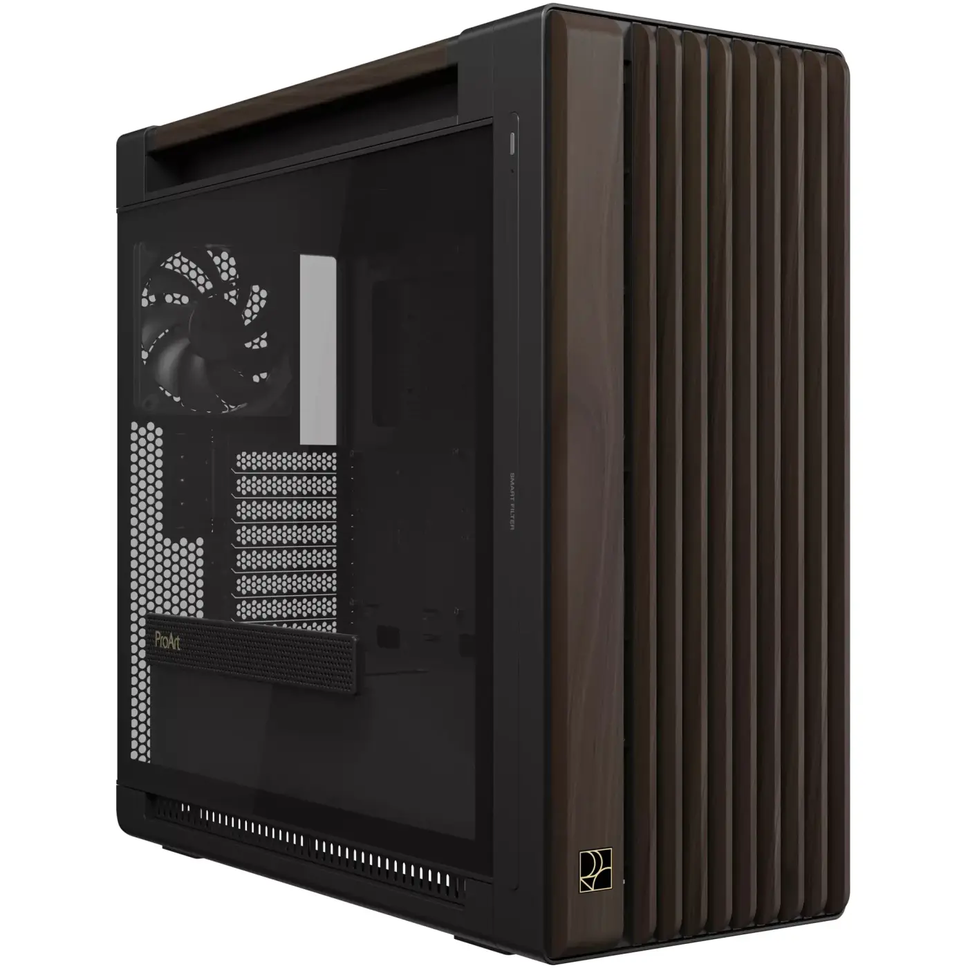 Купить Корпус ASUS ProArt PA602 Wood Edition - Tempered Glass Panel Modern Black (90DC00J0-B09030) - фото 1