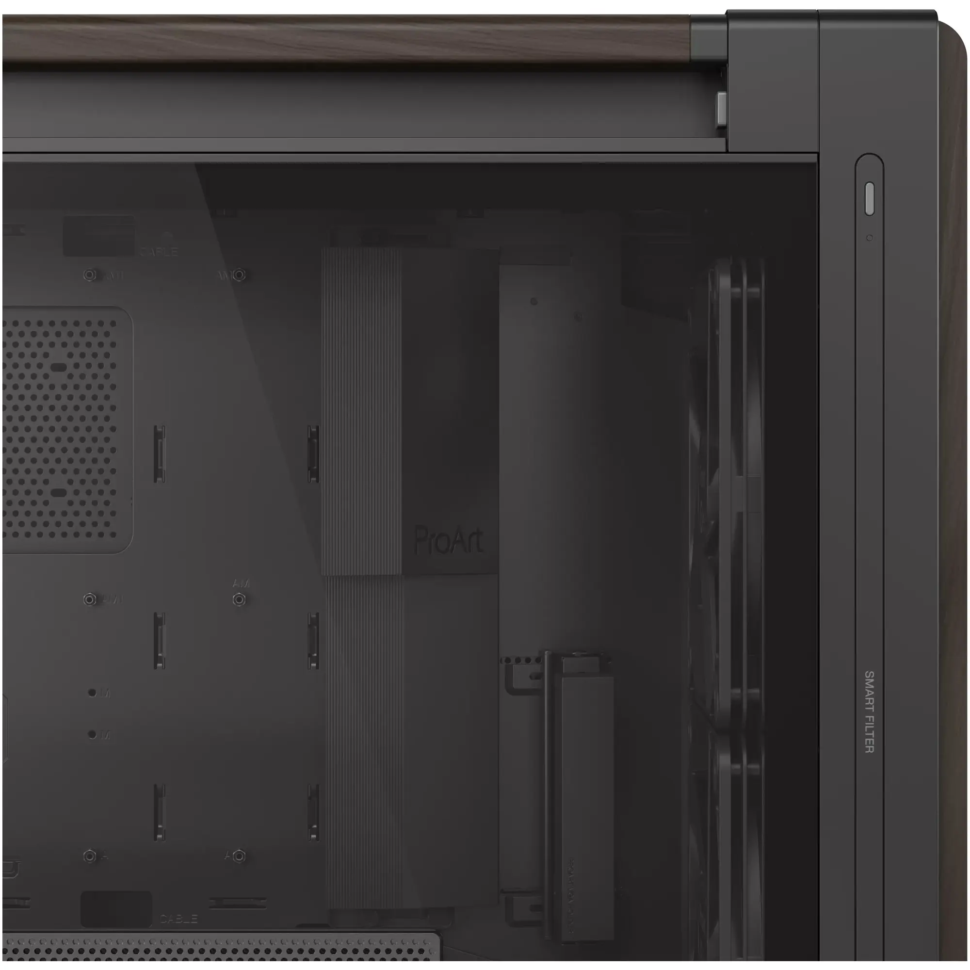 Купить Корпус ASUS ProArt PA602 Wood Edition - Tempered Glass Panel Modern Black (90DC00J0-B09030) - фото 13