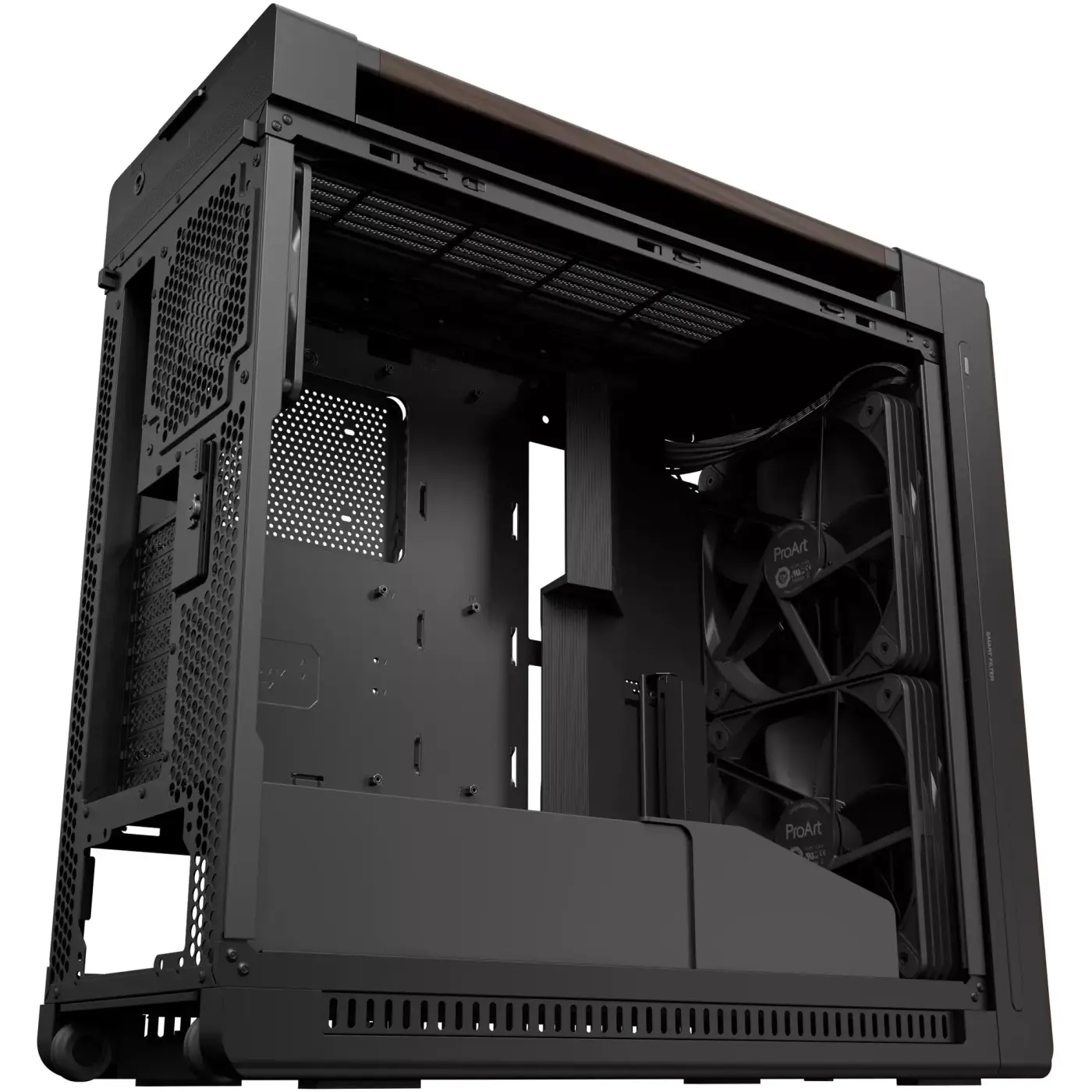 Купить Корпус ASUS ProArt PA602 Wood Edition - Tempered Glass Panel Modern Black (90DC00J0-B09030) - фото 16