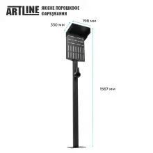 Купить Универсальная подставка ARTLINE с держателем для автомобильного зарядного устройства Bulk Black (ARTLINE_CAR_CHR_HOLDER) - фото 3