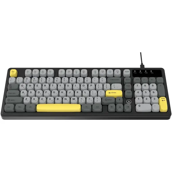 Купити Клавіатура Ajazz AF98 Black Gray Yellow (AF98-BGY) - фото 2