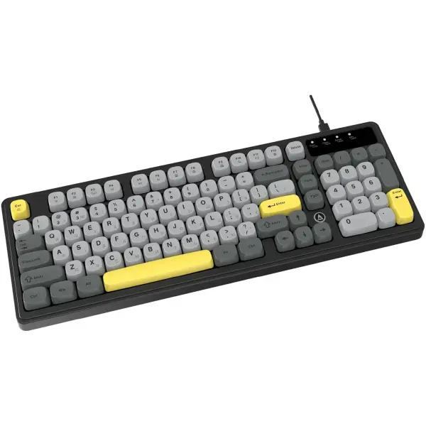 Купити Клавіатура Ajazz AF98 Black Gray Yellow (AF98-BGY) - фото 5