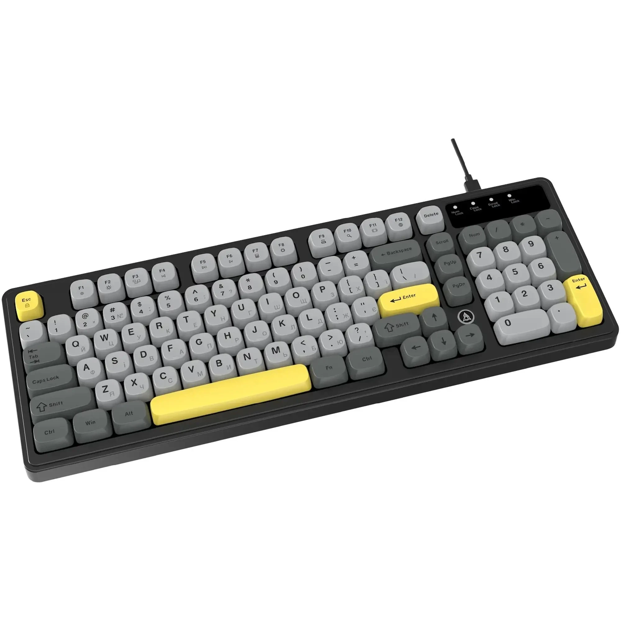 Купити Клавіатура Ajazz AF98 Black Gray Yellow (AF98-BGY) - фото 5