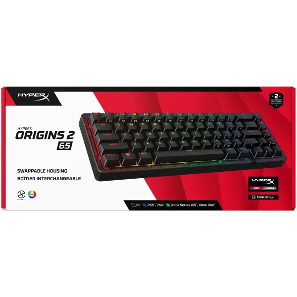Купити Клавіатура HyperX Origins 2 65 HX Red USB UA Black (B4QS3AA) - фото 6