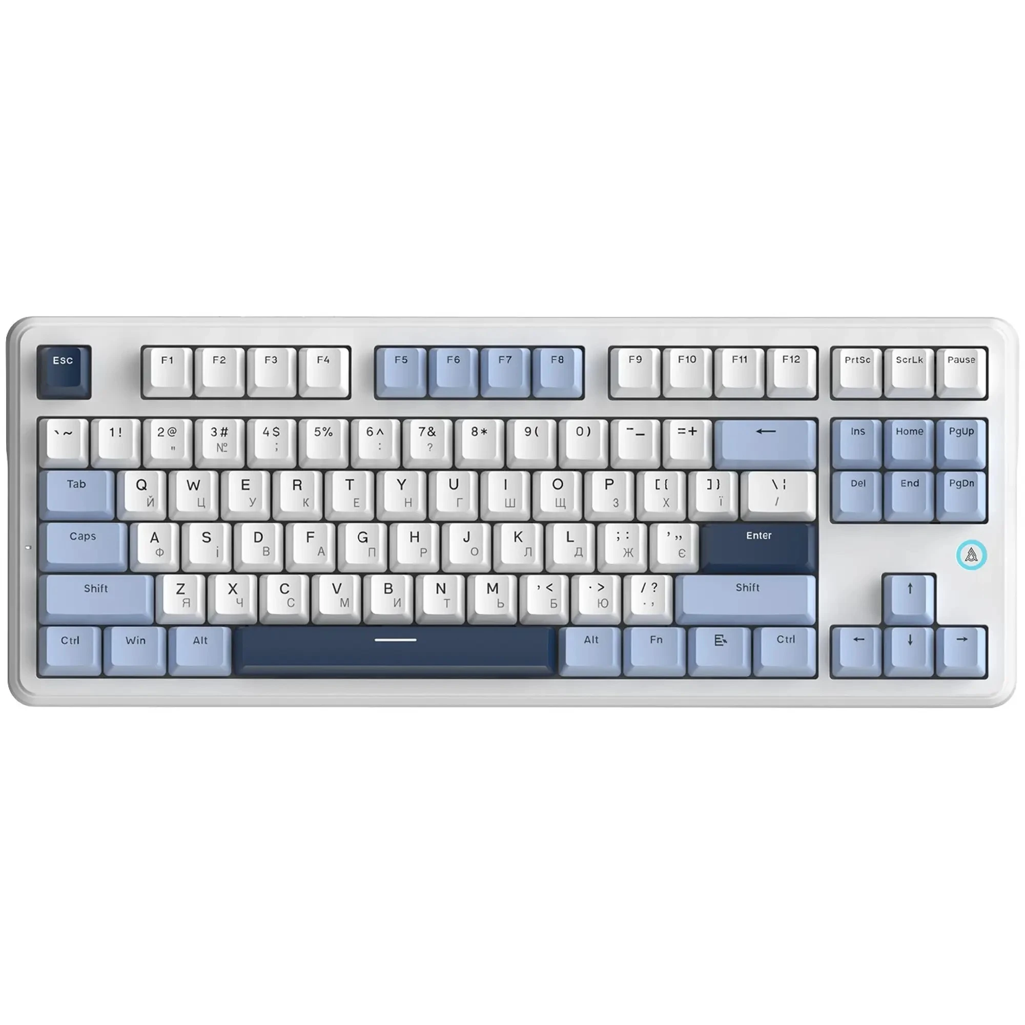 Купить Клавиатура Ajazz AK870 V2 Flying Fish Switches White (AK870-V2-FF-BWB) - фото 1