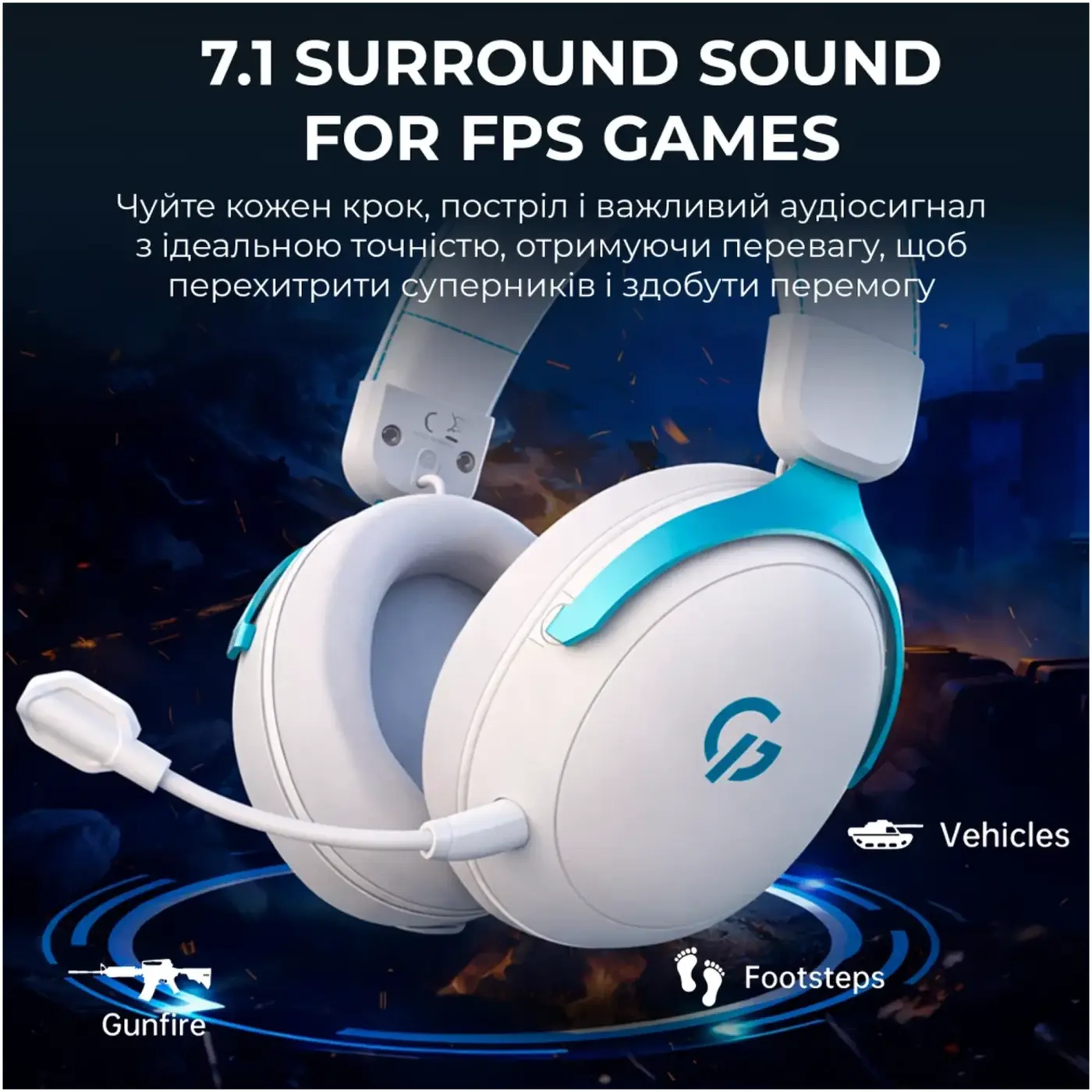 Купить Наушники GamePro Asgard Freya Pro White (HSW201WB) - фото 11