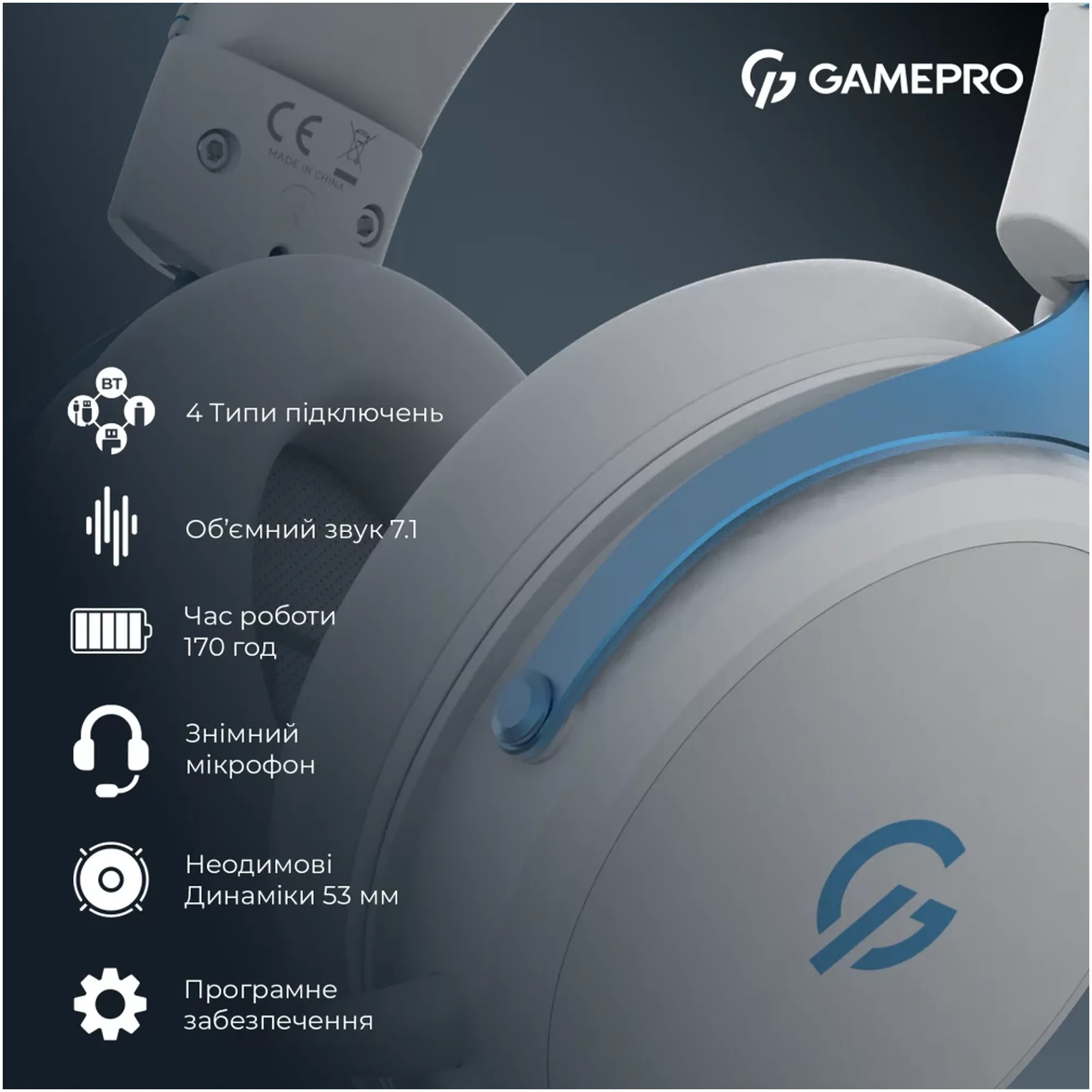 Купить Наушники GamePro Asgard Skadi White (HSW191WB) - фото 6