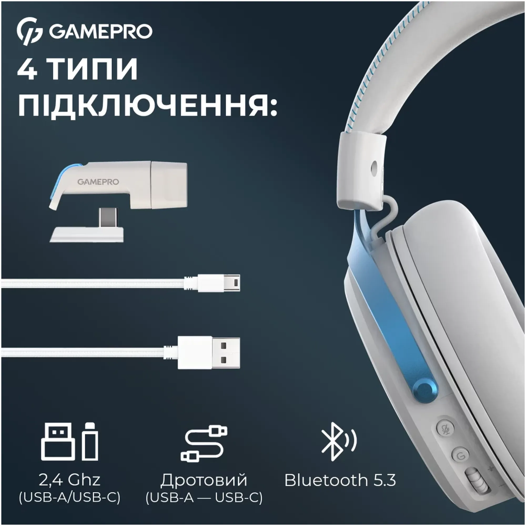 Купить Наушники GamePro Asgard Skadi White (HSW191WB) - фото 10