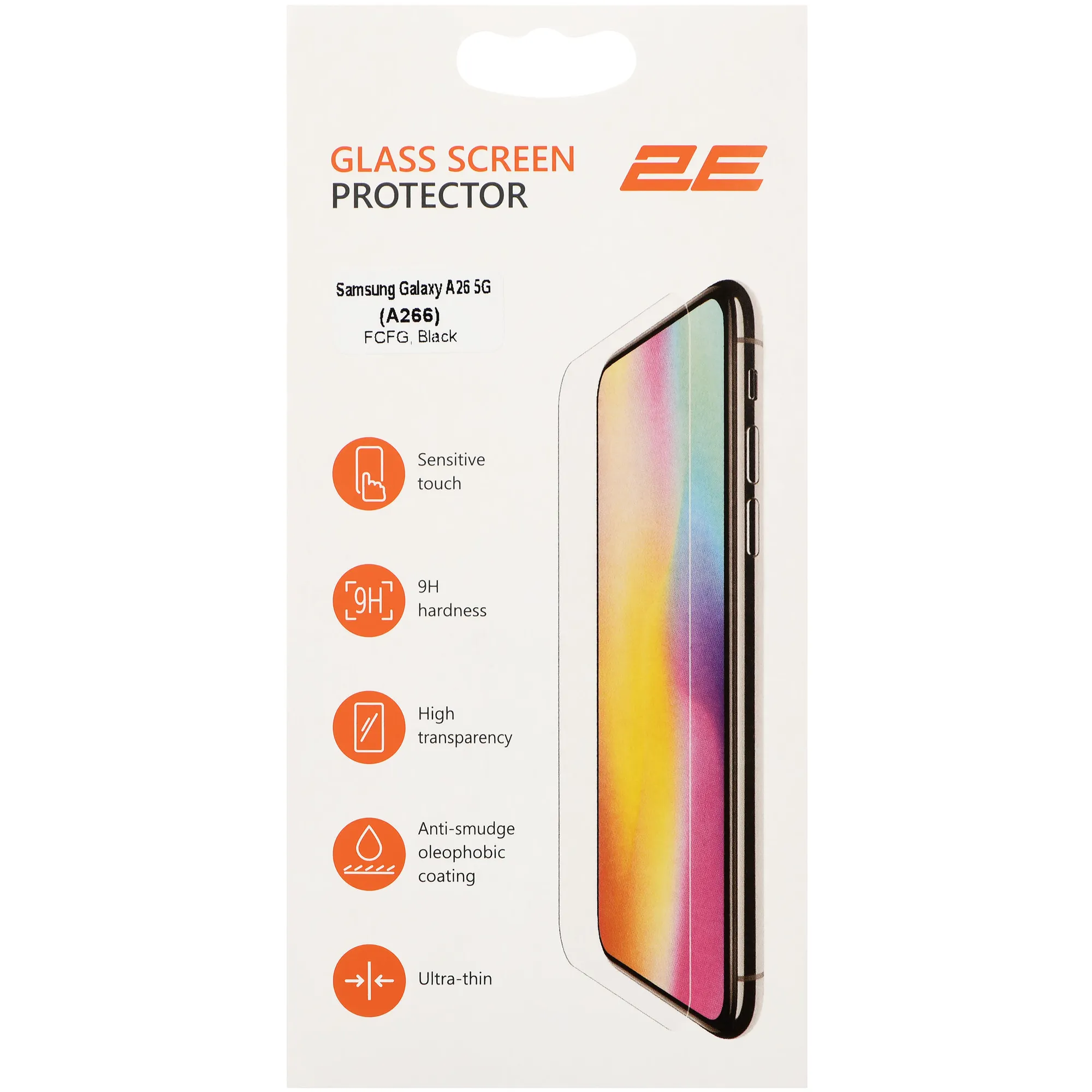 Купить Защитное стекло 2E для Samsung Galaxy A26 5G (A266) 2.5D FCFG (1 Pack) Black (2E-G-A26-SMFCFG-BB) - фото 3
