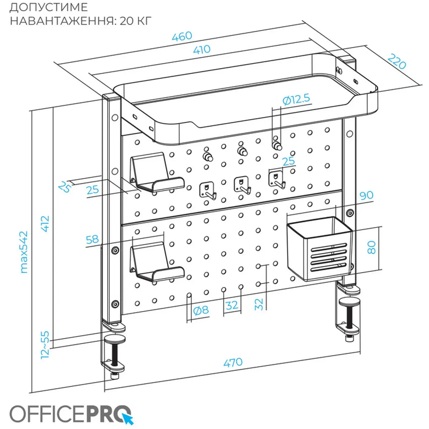 Купити Настільний органайзер OfficePro DO1040B Black - фото 11