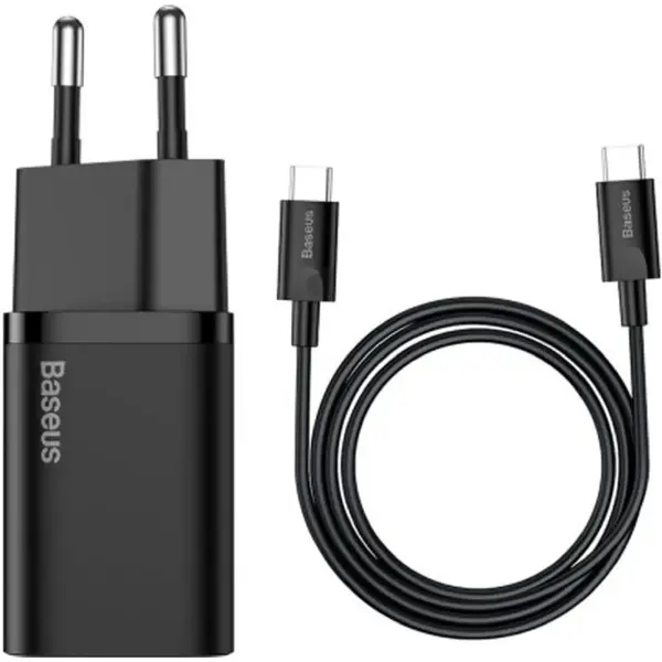 Купить Зарядное устройство Baseus Super Si USB-C 25W Black + кабель USB-C (TZCCSUP-L01) - фото 4