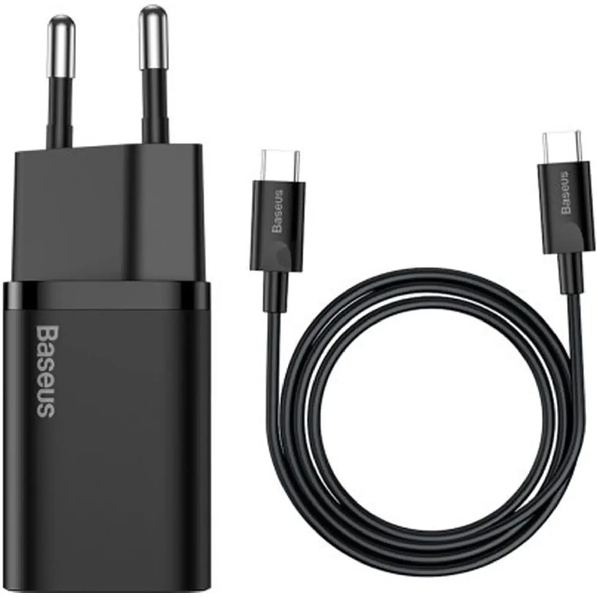 Купить Зарядное устройство Baseus Super Si USB-C 25W Black + кабель USB-C (TZCCSUP-L01) - фото 4