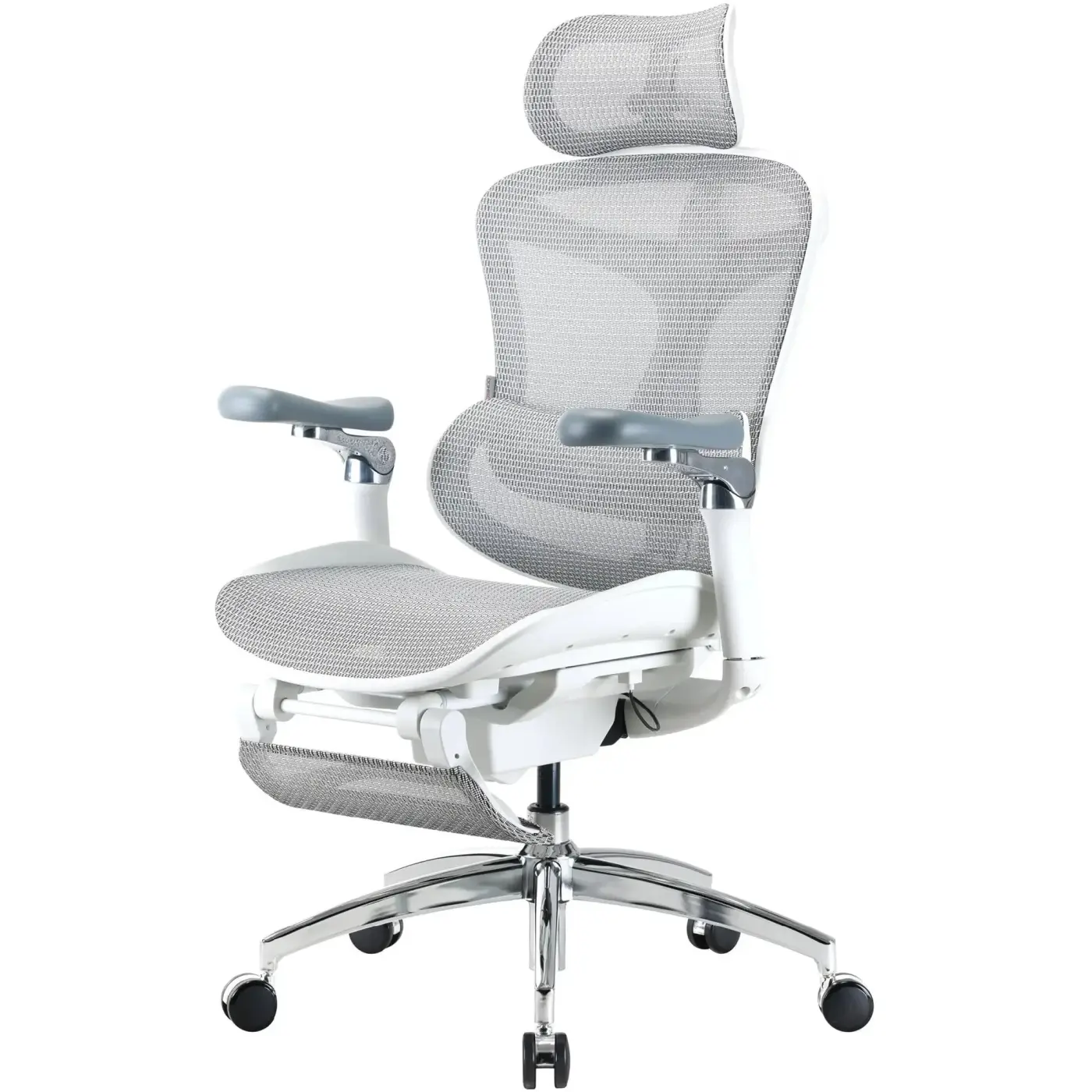  Sihoo DORO C300 Pro Mesh White With Footrest DORO C300 