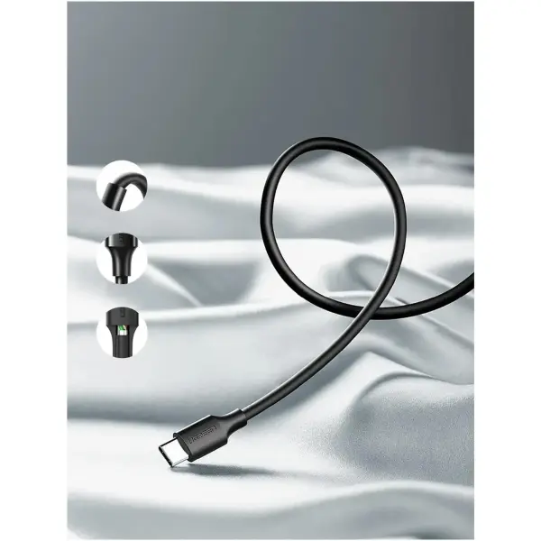 Купити Кабель UGREEN US287 USB2.0 - USB-C 3A 3m Black (60826) - фото 5
