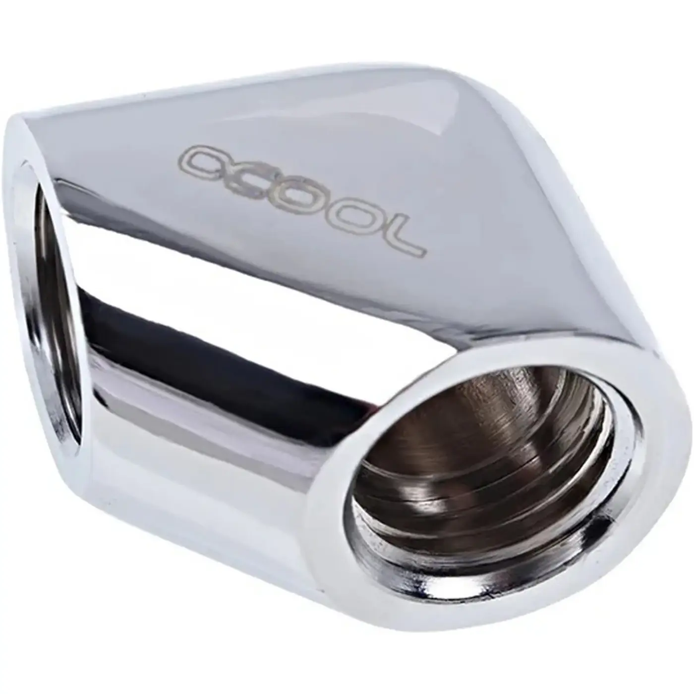 Купить Фитинг Alphacool Eiszapfen G1/4" 90° Female to Female L-Connector Chrome (17259) - фото 1