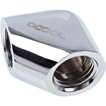 Купить Фитинг Alphacool Eiszapfen G1/4" 90° Female to Female L-Connector Chrome (17259) - фото 1