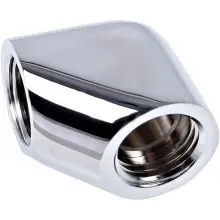 Купить Фитинг Alphacool Eiszapfen G1/4" 90° Female to Female L-Connector Chrome (17259) - фото 3