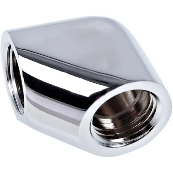 Купить Фитинг Alphacool Eiszapfen G1/4" 90° Female to Female L-Connector Chrome (17259) - фото 3