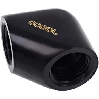 Купить Фитинг Alphacool Eiszapfen G1/4" 90° Female to Female L-Connector Black (17258) - фото 1