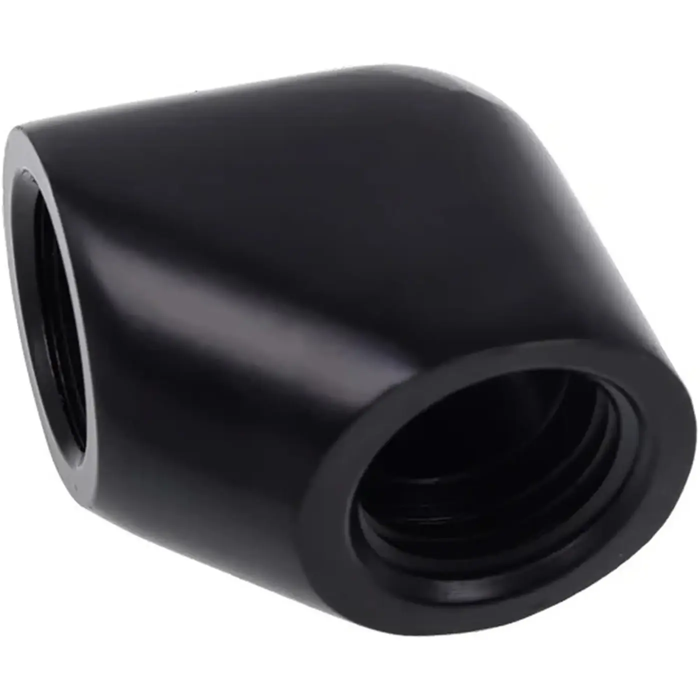 Купить Фитинг Alphacool Eiszapfen G1/4" 90° Female to Female L-Connector Black (17258) - фото 2