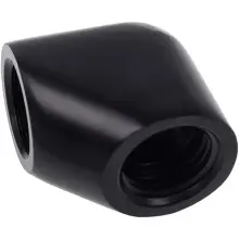 Купить Фитинг Alphacool Eiszapfen G1/4" 90° Female to Female L-Connector Black (17258) - фото 2