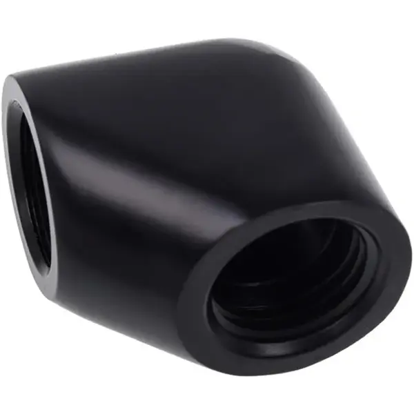 Купить Фитинг Alphacool Eiszapfen G1/4" 90° Female to Female L-Connector Black (17258) - фото 2
