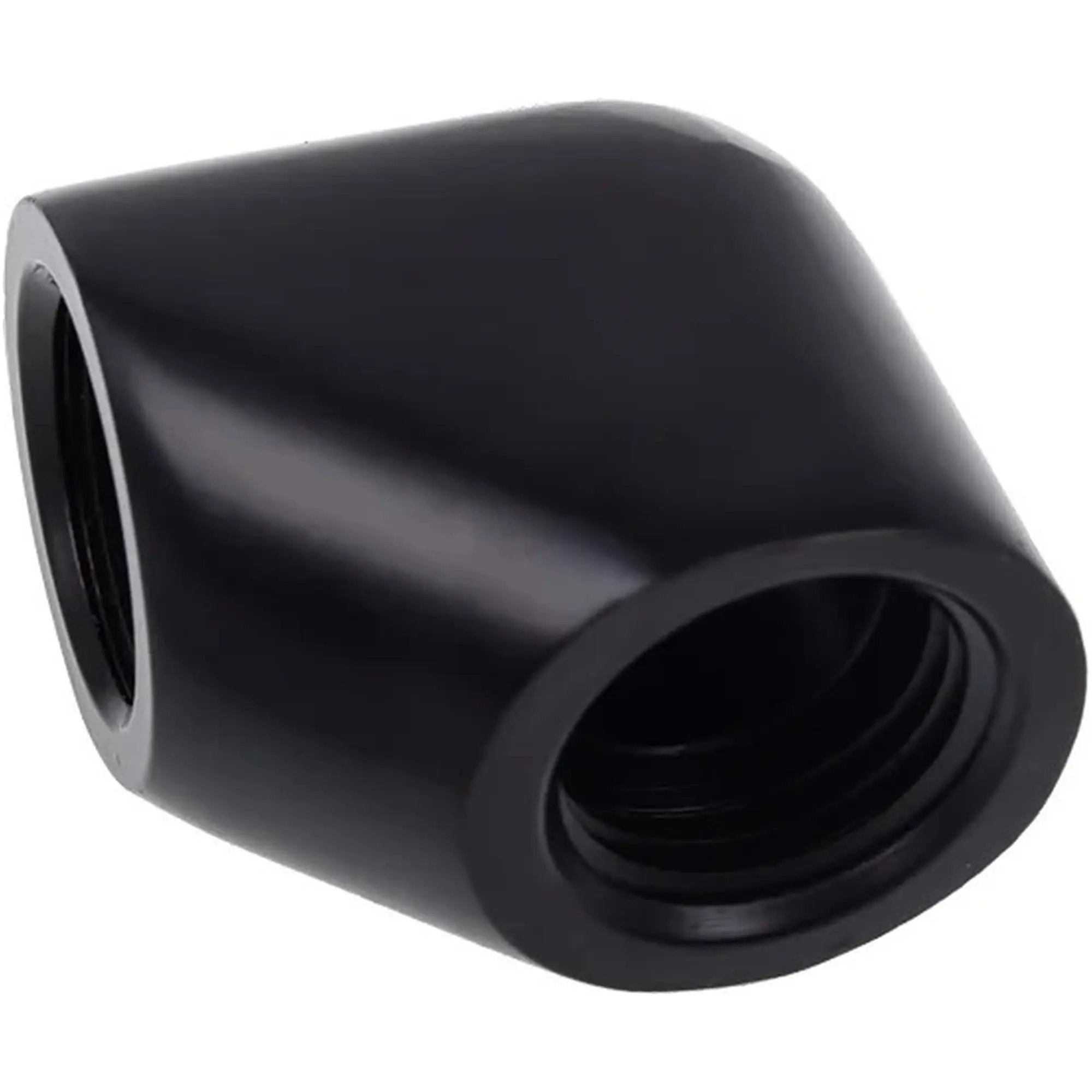 Купить Фитинг Alphacool Eiszapfen G1/4" 90° Female to Female L-Connector Black (17258) - фото 2