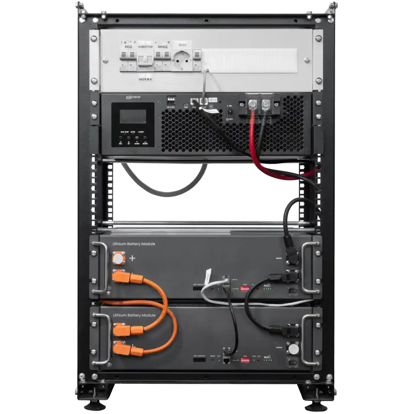 Купить Система хранения энергии Solarverse SVR20-1SV5K1-LES10.2K1-1 5kW 10.2kWh 2BAT LiFePO4 6000 циклов (SVR20-1SV5K1-LES10.2K1-1) - фото 1