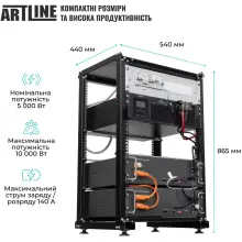 Купить Система хранения энергии Solarverse SVR20-1SV5K1-LES10.2K1-1 5kW 10.2kWh 2BAT LiFePO4 6000 циклов (SVR20-1SV5K1-LES10.2K1-1) - фото 3
