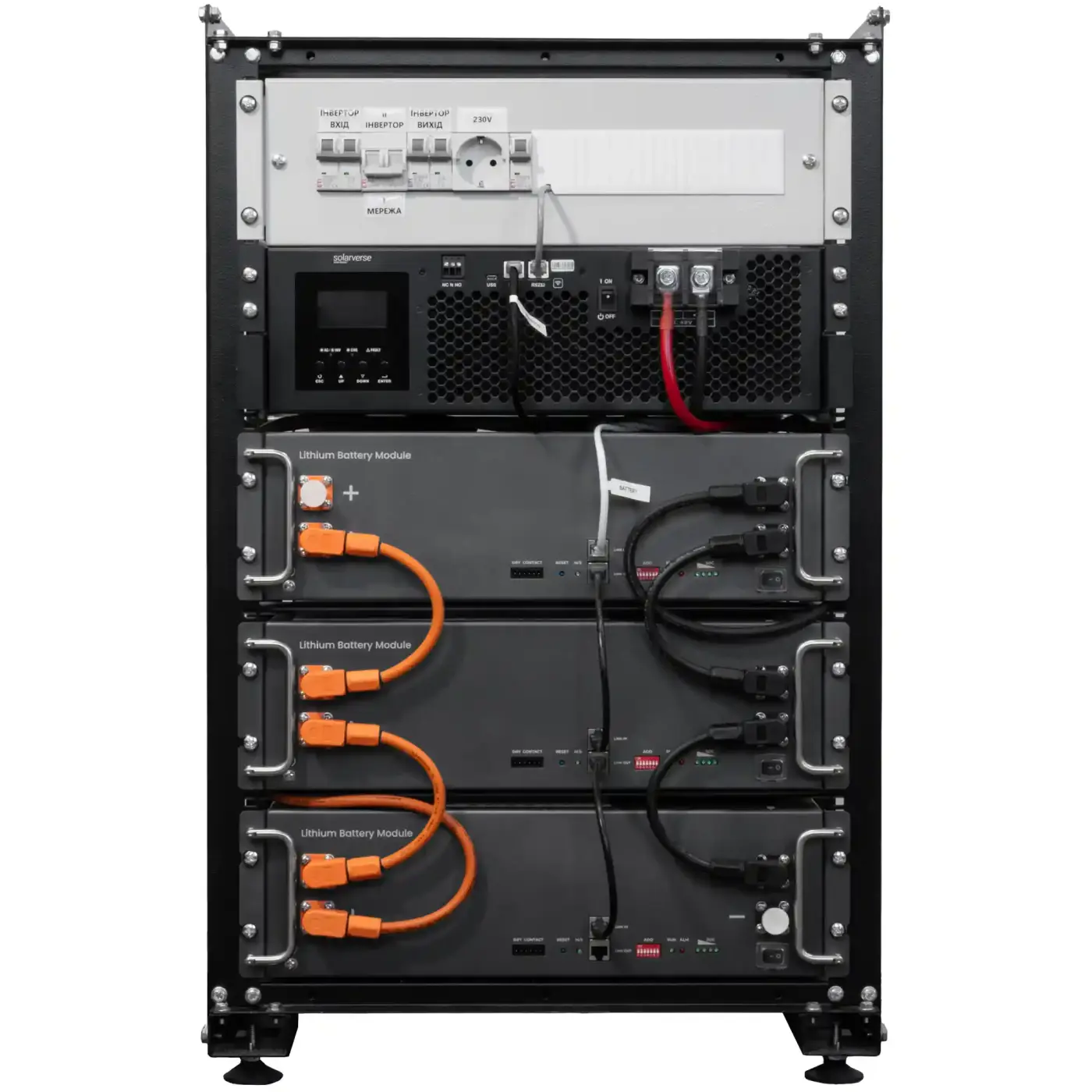 Купить Система хранения энергии Solarverse SVR20-1SV5K1-LES15.3K1-1 5kW 15.4kWh 3BAT LiFePO4 6000 циклов (SVR20-1SV5K1-LES15.3K1-1) - фото 1