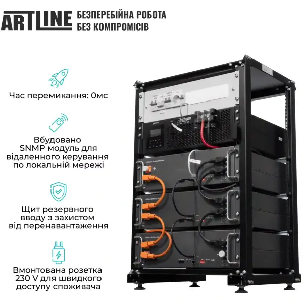 Купить Система хранения энергии Solarverse SVR20-1SV5K1-LES15.3K1-1 5kW 15.4kWh 3BAT LiFePO4 6000 циклов (SVR20-1SV5K1-LES15.3K1-1) - фото 6