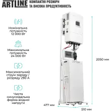 Купить Система хранения энергии Solis SVS-3SL12K1-LDY14.34K1 12kW 14.3kWh 1BAT LiFePO4 6000 циклов - фото 3
