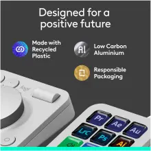 Купить Клавиатура Logitech MX Creative Console Pale Gray (920-012932) - фото 13